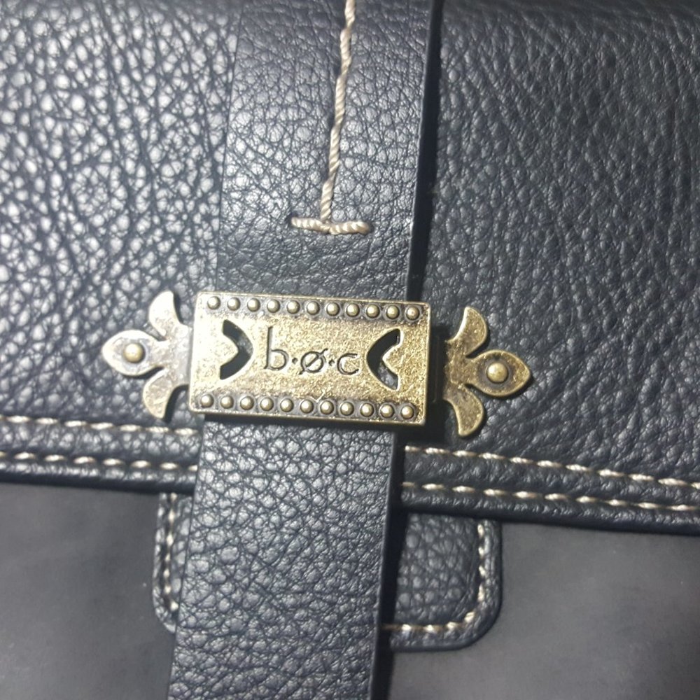 boc Born Concepts Gray Pebbled Shoulder Bag Purse - Picture 3 of 9